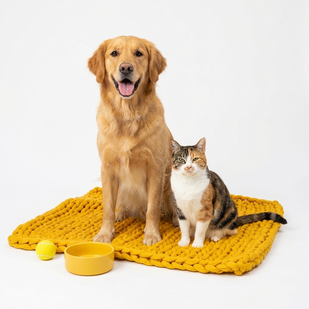 Happy dog and cat at Van City Veterinary Hospital